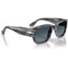 imagePersol Po3380s Square SunglassesStriped GreyLight Blue Gradient Dark Blue
