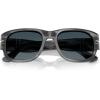 imagePersol Po3380s Square SunglassesStriped GreyLight Blue Gradient Dark Blue