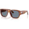 imagePersol Po3380s Square SunglassesTerra Di SienaLight Blue
