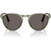 imagePersol PO3286S Round SunglassesTransparent GreenDark Grey