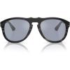 imagePersol Po0649co Aviator SunglassesBlack Striped WhiteLight Blue Mirrored Silver