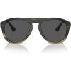 imagePersol Po0649co Aviator SunglassesLight Brown HornSmoke
