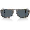 imagePersol Po3369s Aviator SunglassesFrost GreyNautical BlueBlue