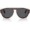imagePersol Po3370s Aviator SunglassesHavanaDark Grey
