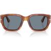imagePersol Po3380s Square SunglassesTerra Di SienaLight Blue