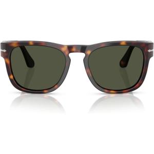 imagePersol Mens Po3333s Elio Square SunglassesHavanaGreen