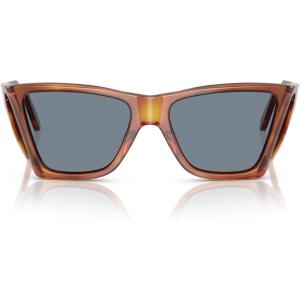 imagePersol PO0009 Square Sunglasses Terra Di SienaLight Blue 57 mm