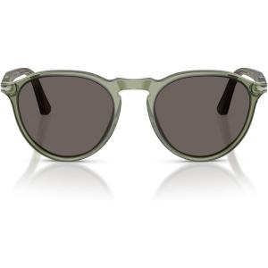 imagePersol PO3286S Round SunglassesTransparent GreenDark Grey