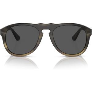 imagePersol Po0649co Aviator SunglassesLight Brown HornSmoke