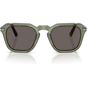 imagePersol Po3292s Square SunglassesTransparent GreenDark Grey