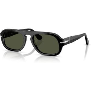 imagePersol Po3369s Aviator SunglassesBlackGreen