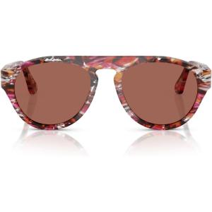 imagePersol Po3370s Aviator SunglassesCyclamenKhakiBrown