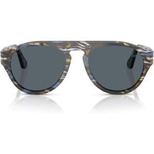 imagePersol Po3370s Aviator SunglassesFrost GreyNautical BlueBlue