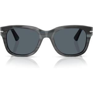 imagePersol Po3372s Square SunglassesStriped GreyBlue