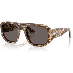 imagePersol Po3373s Vincent Aviator SunglassesBrownBeige TortoiseDark Grey