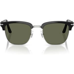 imagePersol Po3375s Square SunglassesBlackPolarized Green