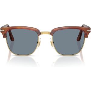 imagePersol Po3375s Square SunglassesTerra Di SienaLight Blue