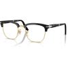 imagePersol PO3375V Square Prescription Eyewear Frames Black 52 mm