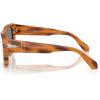 imagePersol Po0054s Square SunglassesStriped BrownLight Blue