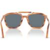 imagePersol Po0203s Square SunglassesStriped BrownBlue