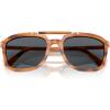 imagePersol Po0203s Square SunglassesStriped BrownBlue