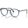 imagePersol Po3218v Round Prescription Eyewear FramesTransparent NavyDemo Lens