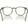 imagePersol Po3318v Round Prescription Eyewear FramesOlive Transparent GreenDemo Lens