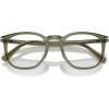 imagePersol Po3318v Round Prescription Eyewear FramesOlive Transparent GreenDemo Lens