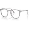 imagePersol Po3318v Round Prescription Eyewear FramesTransparent GreyDemo Lens