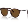 imagePersol Po3350s Round SunglassesCaffePolarized Black