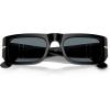 imagePersol Po3362s Square SunglassesBlackDark Blue Polarized