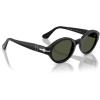 imagePersol Womens Po3378s Loris Oval SunglassesBlackGreen