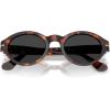 imagePersol Womens Po3378s Loris Oval SunglassesHavanaPolarized Dark Grey