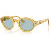 imagePersol Womens Po3378s Loris Oval SunglassesMieleBlue Vintage