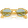 imagePersol Womens Po3378s Loris Oval SunglassesMieleBlue Vintage