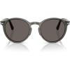 imagePersol Mens Po3171s Round SunglassesTaupe Grey TransparentDark Grey
