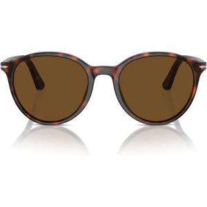 imagePersol Po3350s Round SunglassesCaffePolarized Black