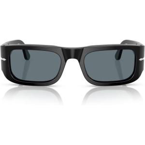 imagePersol Po3362s Square SunglassesBlackDark Blue Polarized