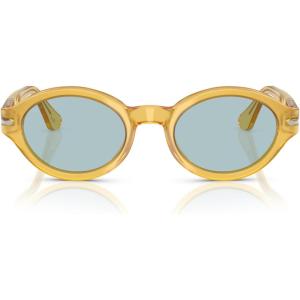 imagePersol Womens Po3378s Loris Oval SunglassesMieleBlue Vintage