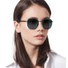 imagePersol Mens PO115SJ Polarized Square Sunglasses BrownBlue 54 mm
