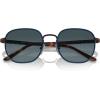 imagePersol Mens PO115SJ Polarized Square Sunglasses BrownBlue 54 mm