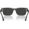 imagePersol Mens PO3315S Rectangular Sunglasses SmokePolarized Black 55 mm