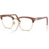 imagePersol PO3375V Square Prescription Eyewear Frames Brown 50 mm