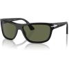 imagePersol Po3342s Rectangular SunglassesBlackPolarized Green