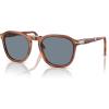 imagePersol Po3345s Square SunglassesTerra Di SienaLight Blue