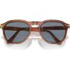 imagePersol Po3345s Square SunglassesTerra Di SienaLight Blue
