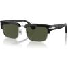 imagePersol Po3347s Adrien Rectangular SunglassesBlackSilverGreen