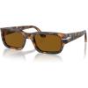 imagePersol Po3347s Adrien Rectangular SunglassesBrown HavanaBrown