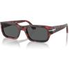 imagePersol Po3347s Adrien Rectangular SunglassesCaffePolarized Black