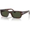 imagePersol Po3347s Adrien Rectangular SunglassesTortoise BrownGoldBrown